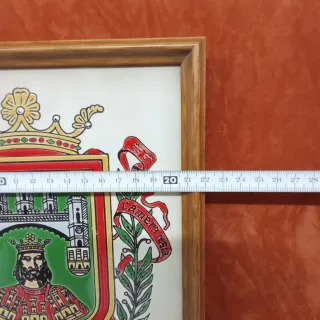 Cuadro Decorativo Burgos Cerámica y Madera