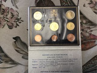 Estuche monedas Vaticano Papa Francisco 2014