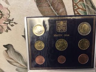 Estuche monedas Vaticano Papa Francisco 2014