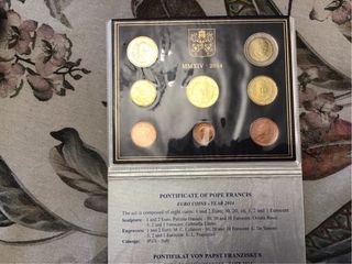 Estuche monedas Vaticano Papa Francisco 2014