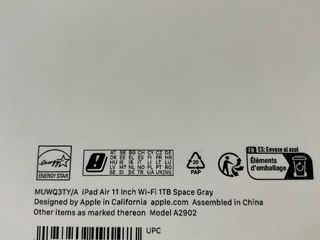 iPad Air 11 M2 1TB Gris Wifi