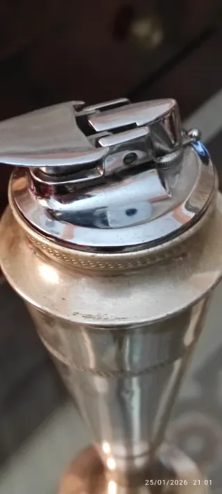 Accendino da tavolo Ronson in Argento anni 40