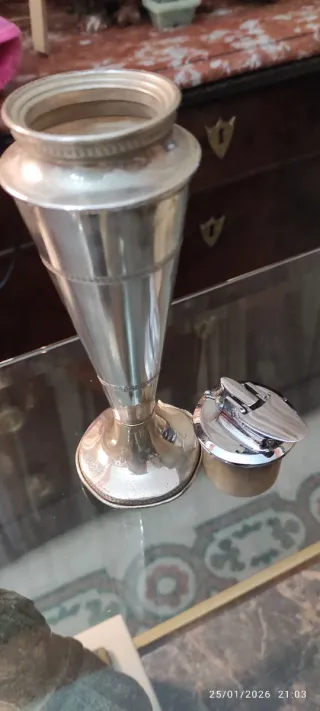 Accendino da tavolo Ronson in Argento anni 40