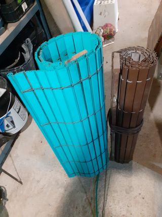 Persianas enrollables de plástico