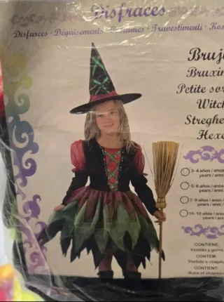 Disfraz de Bruja para Niña
