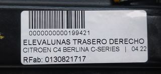 CITROEN C4 BERLINA C-SERIES ELEVALUNAS TRASERO DERECHO