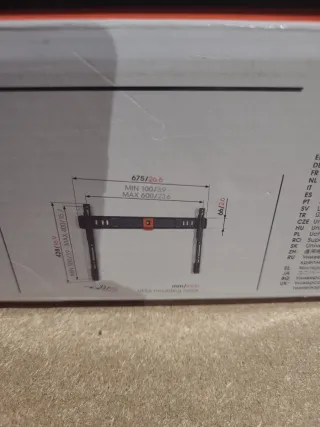 Soporte TV Pared Negro