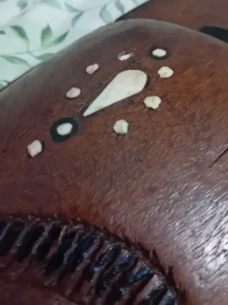 Maschera Africana Legno Intagliato H.78cm