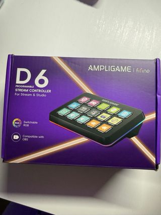 Fifine D6 Controlador Stream Blanco.