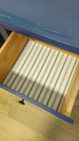 2 Mesitas de noche Ikea Hemnes azul marino