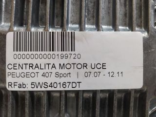 PEUGEOT 407 Sport CENTRALITA MOTOR UCE