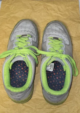 Nike Air Force 1 Beige/Verde Tg 42.5