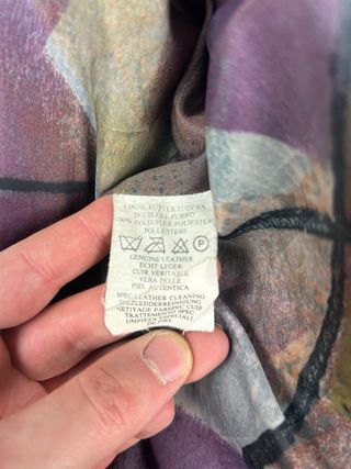 Chaqueta Cuero Vintage 80s/90s Burdeos