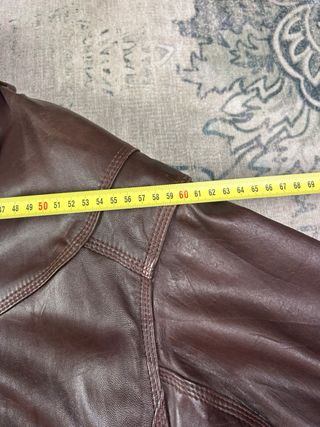 Chaqueta Cuero Vintage 80s/90s Burdeos