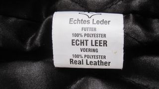 Cazadora Biker Cuero Retro Talla L