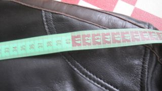 Cazadora Biker Cuero Retro Talla L