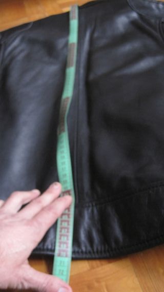Cazadora Biker Cuero Retro Talla L