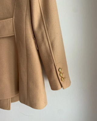 Cappotto Zara Beige Doppiopetto
