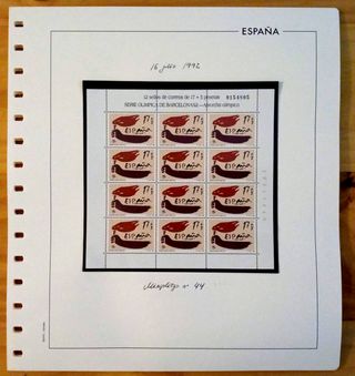 Lote 8 Minipliegos Sellos 1991, 1992 y 2001