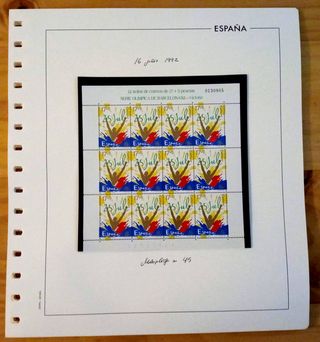 Lote 8 Minipliegos Sellos 1991, 1992 y 2001