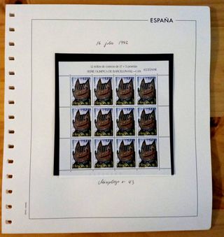 Lote 8 Minipliegos Sellos 1991, 1992 y 2001