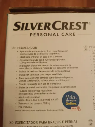 Pedalera SilverCrest para piernas y brazos
