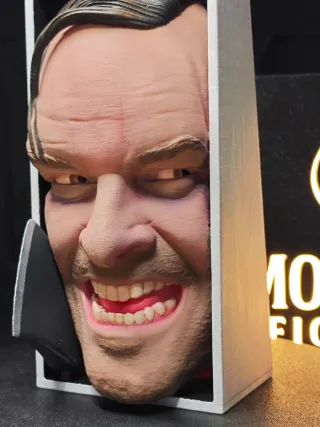 Sujetalibros pintado a mano de Jack Nicholson