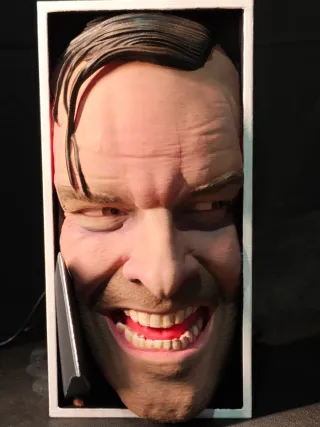 Sujetalibros pintado a mano de Jack Nicholson