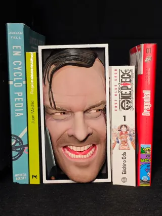 Sujetalibros pintado a mano de Jack Nicholson