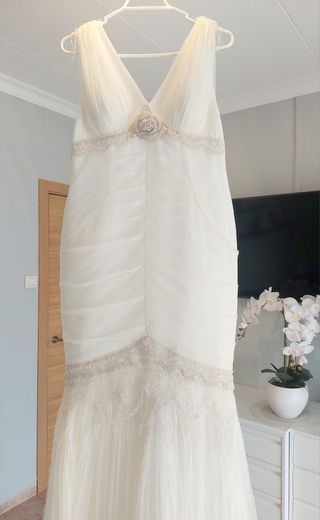 Vestido de Novia José M. Peiró Encaje y Sedas