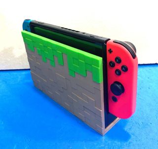Base Nintendo Switch Estilo Minecraft