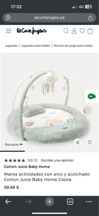 Gimnasio actividades bebé Cotton Juyce