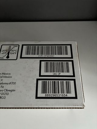 Tóner HP CF412XC Amarillo LaserJet