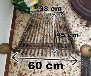 Parrilla para chimenea de metal