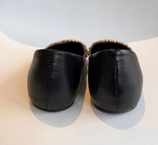 Bailarinas piel negra tachuelas de Vic Matie