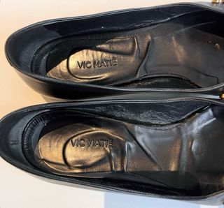 Bailarinas piel negra tachuelas de Vic Matie