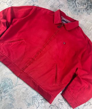 Chaqueta harrington Tommy Hilfiger Roja boxy fit