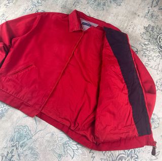 Chaqueta harrington Tommy Hilfiger Roja boxy fit