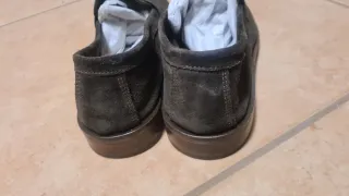 Mocassini scamosciati uomo marrone