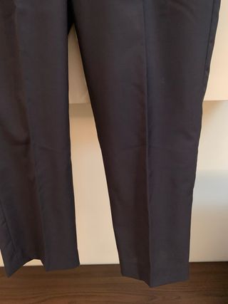 Pantaloni Uomo Lana Vergine Neri Tg L