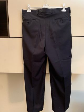 Pantaloni Uomo Lana Vergine Neri Tg L