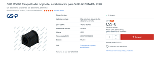 Casquillo Estabilizador Suzuki GSP 513605