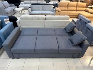 Sofá Cama Gris con Arcón NUEVO