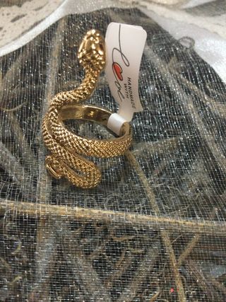 Anillo Serpiente Dorado San Valentin