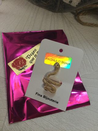 Anillo Serpiente Dorado San Valentin