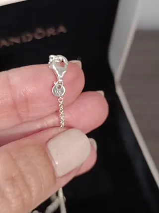 Collar Pandora Doble Aro Circonitas