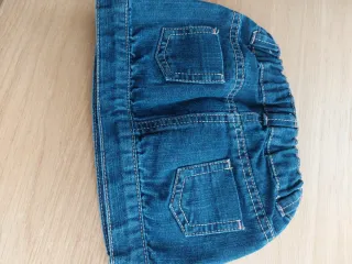 Conjunto falda vaquera y camiseta bebé