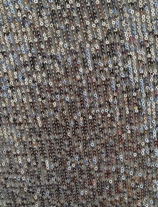 Vestido largo lentejuelas Pull&Bear plateado