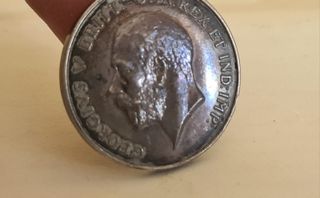 Medalla Plata 925 George V Britania