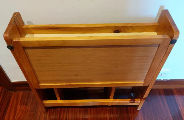 Pupitre infantil madera plegable vintage 70s